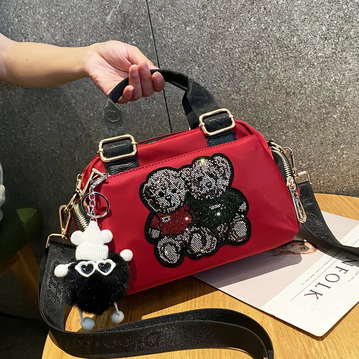 Shoulder Bag – Multi Pocket – Waterproof Oxford – N/A | KIMLUD