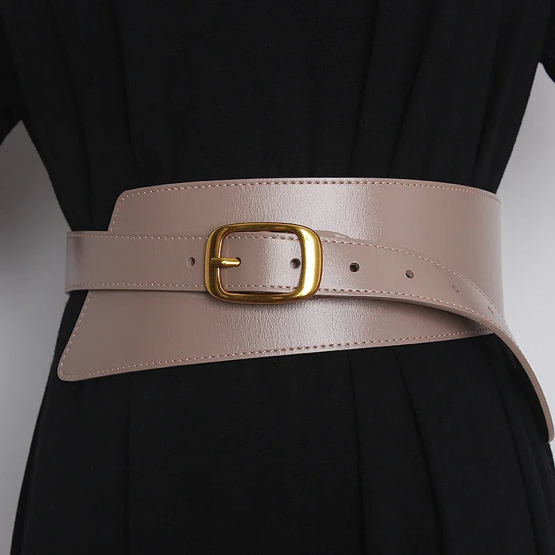 Belt – Wide Leather Belt – Cowskin | KIMLUD