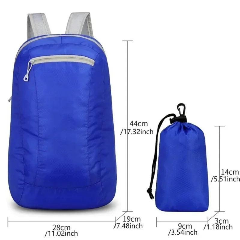 Waterproof Lightweight Foldable Backpack Portable Sports Travel Hiking Bag Pack - Durable Outdoor Gear for Active Adventures