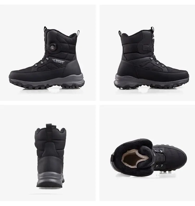 2024 Winter New Thick-soled Non-slip Comfortable Lightweight Velvet Outdoor Cotton Boots Men