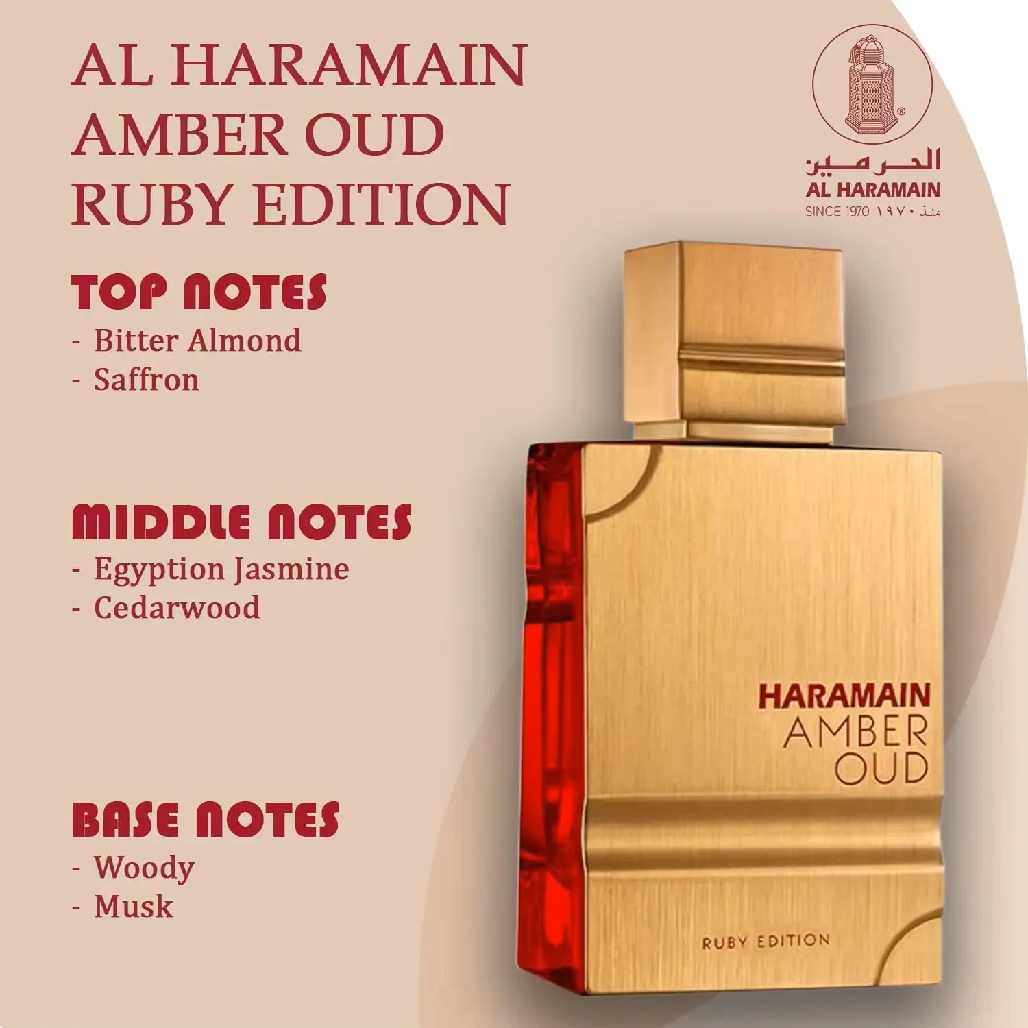 Amber Oud Unisex Luxury Eau De Parfum — Ruby | KIMLUD