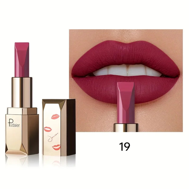 Long Lasting Matte Velvet Lipstick, Waterproof Sweat Resistant Formula, Silky Smooth Lip Color for Everyday & Valentine's Gift