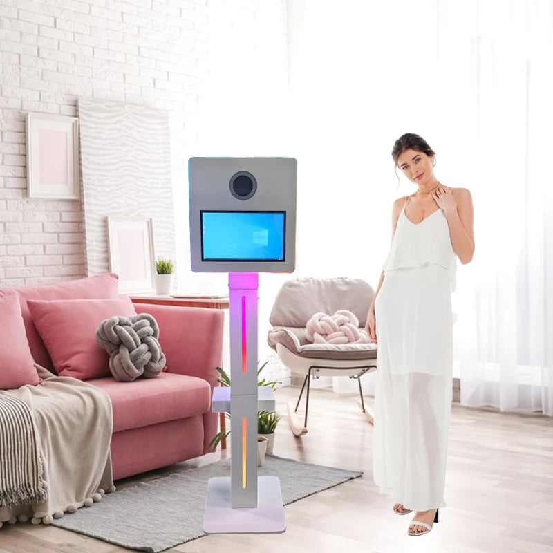 High Quality Portable Standzone 15.6 Inch Touch Screen DSLR Photo Booth Machine Selfie Photo Booth for Wedding Party Events