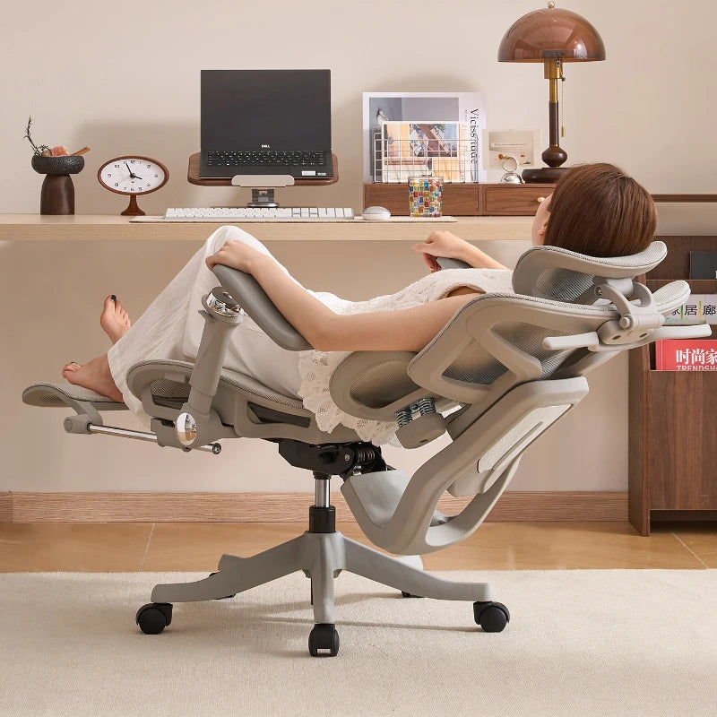 Esports Ergonomic Lift Chair Bedroom 6D Armrest Lumbar Support Computer Chair Household Comfortable Office Backrest Chair