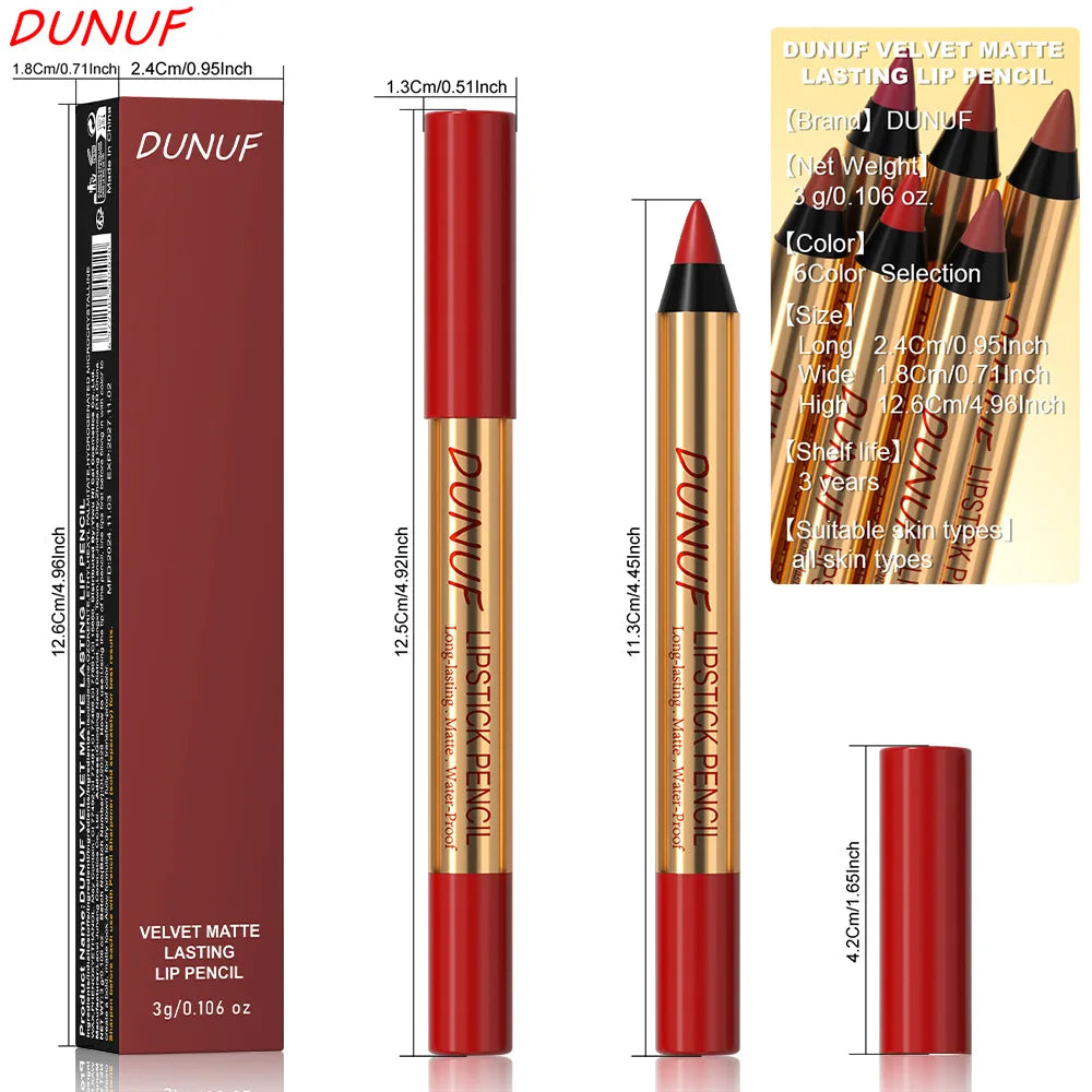 Lip Liner Pencil – Waterproof Matte Finish – Dark Red | KIMLUD