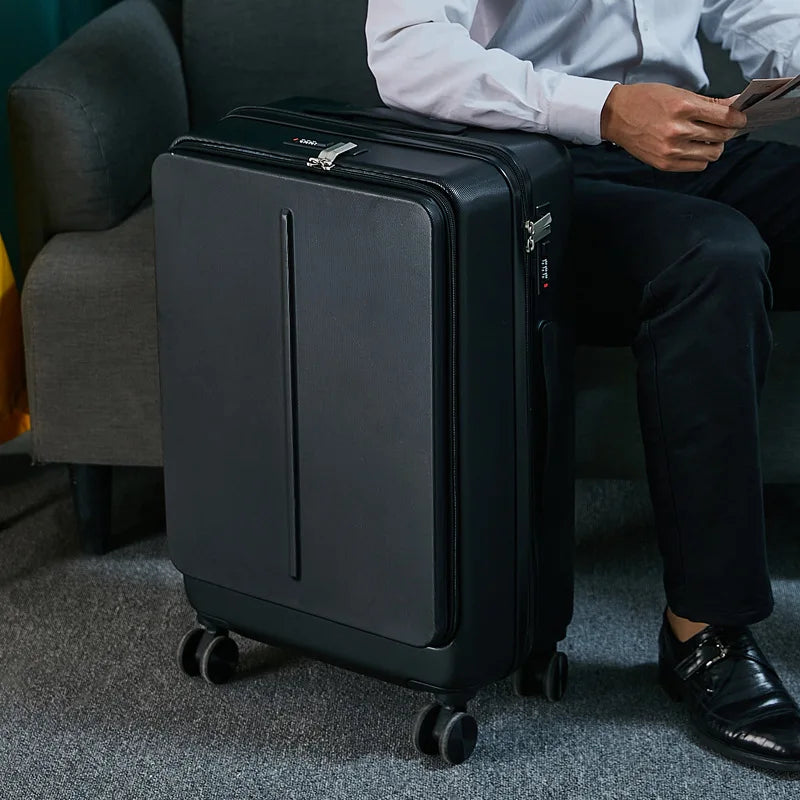 New Designer 20"24"inch Business Travel Suitcase Rolling Luggage with Laptop Bag Universal Wheel Trolley PC Box Trolley Luggage