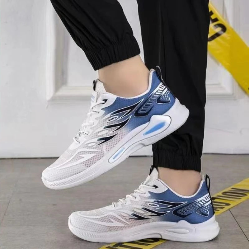 Men's Sneakers – Breathable Mesh Running Shoe – Lace-Up | KIMLUD