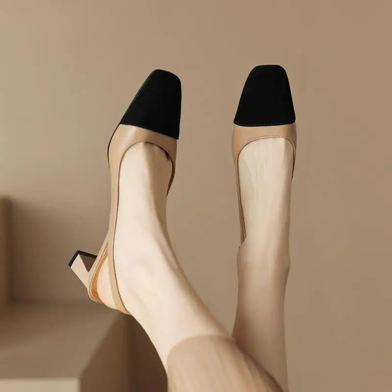 MORAZORA Big Size 34-43 New Genuine Leather Shoes Women Sandals Slingbacks Summer Shoes High Heels Party Wedding Shoes