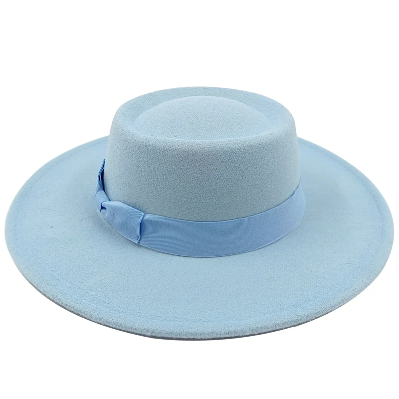 Sombrero Raised Top Fedora Hat 2023 New European and American Fedora Hat Jazz Hat Men's Round Top Hat New Wholesale Sombrero