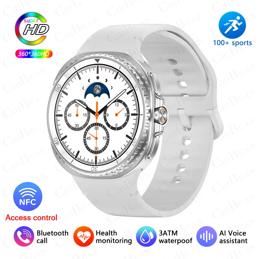 2025 New Watch 8 Ultra Smart Watch Men Sports Bluetooth Call GPS Track Heart Rate AMOLED Screen 3ATM Waterproof Music SmartWatch