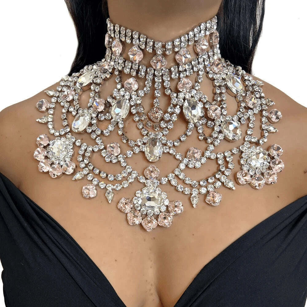 stonefans-pink-exaggerated-choker-necklace-for-women-wedding-jewelry-charming-oversize-rhinestone-chunky-choker-chain-drag-queenkimlud-womens-fashion-34627441