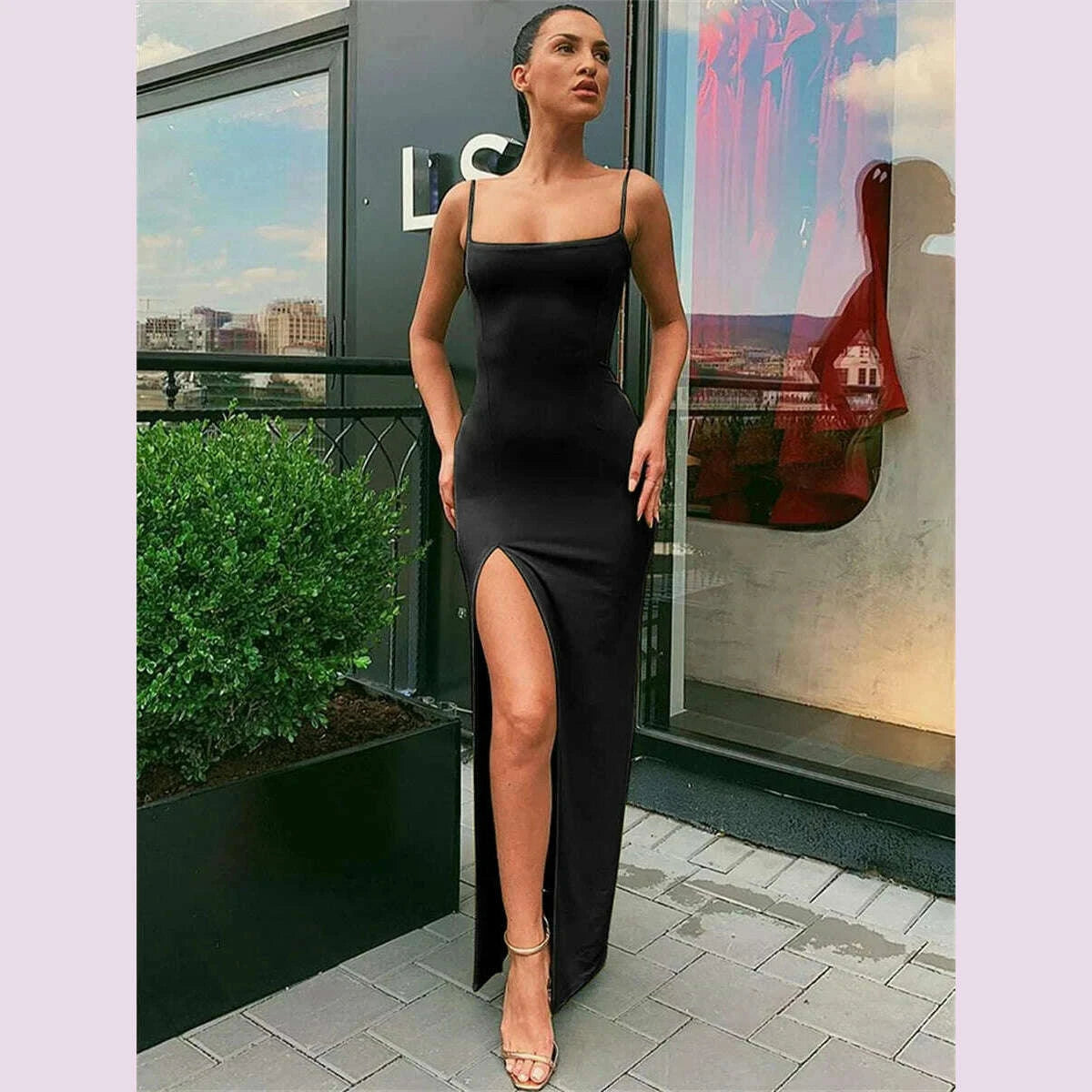 women-summer-sexy-bodycon-dress-lady-sexy-spaghetti-strap-sleeve-split-solid-color-sheath-dress-vestidos-kimlud-kimlud-33916846