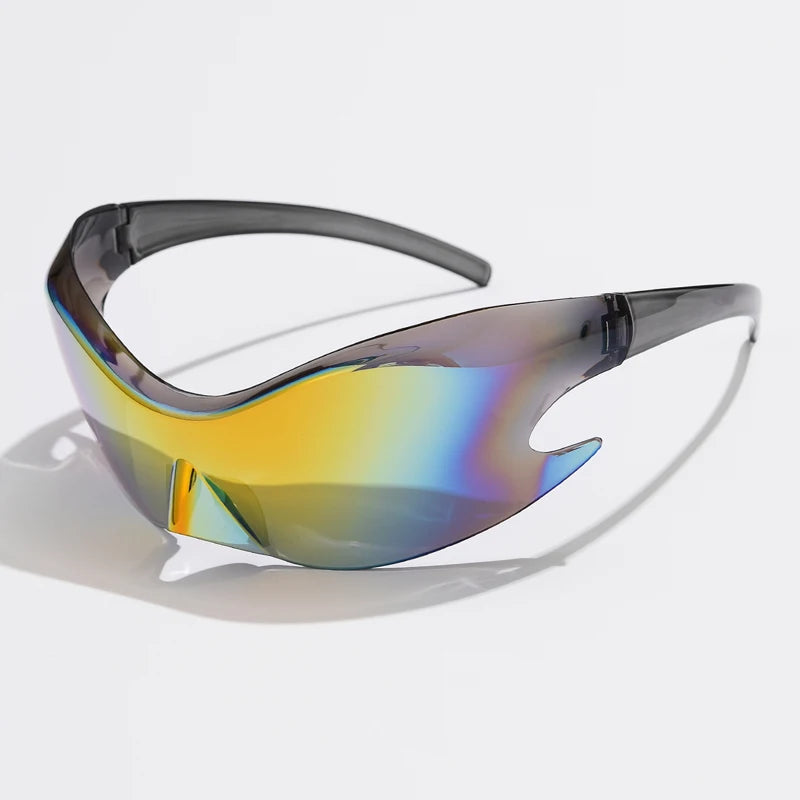 Punk Style Sunglasses UV400 Shield — Black | KIMLUD