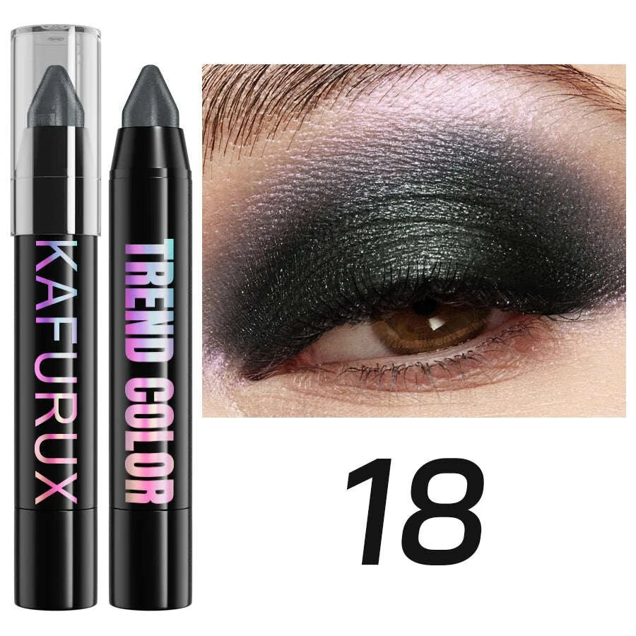 19-color-1pcs-smoky-dark-green-eyeshadow-pen-stick-waterproof-metallic-glitter-eye-shadow-highlighter-pencil-makeup-tool-cosmetkimludkimlud-35575061