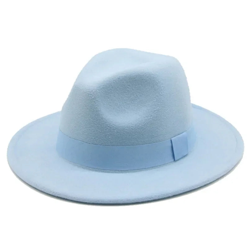 Fedora Hat – Unisex Decorative – Cotton-Polyester | KIMLUD