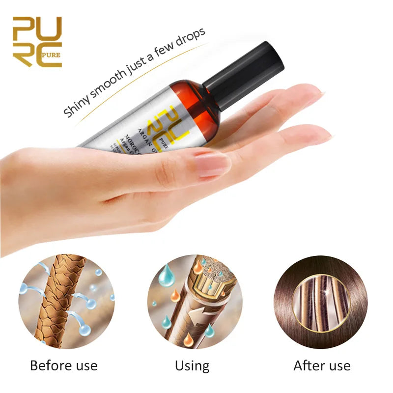 Argan Oil Smoothing Hair Treatment — Amber | KIMLUD