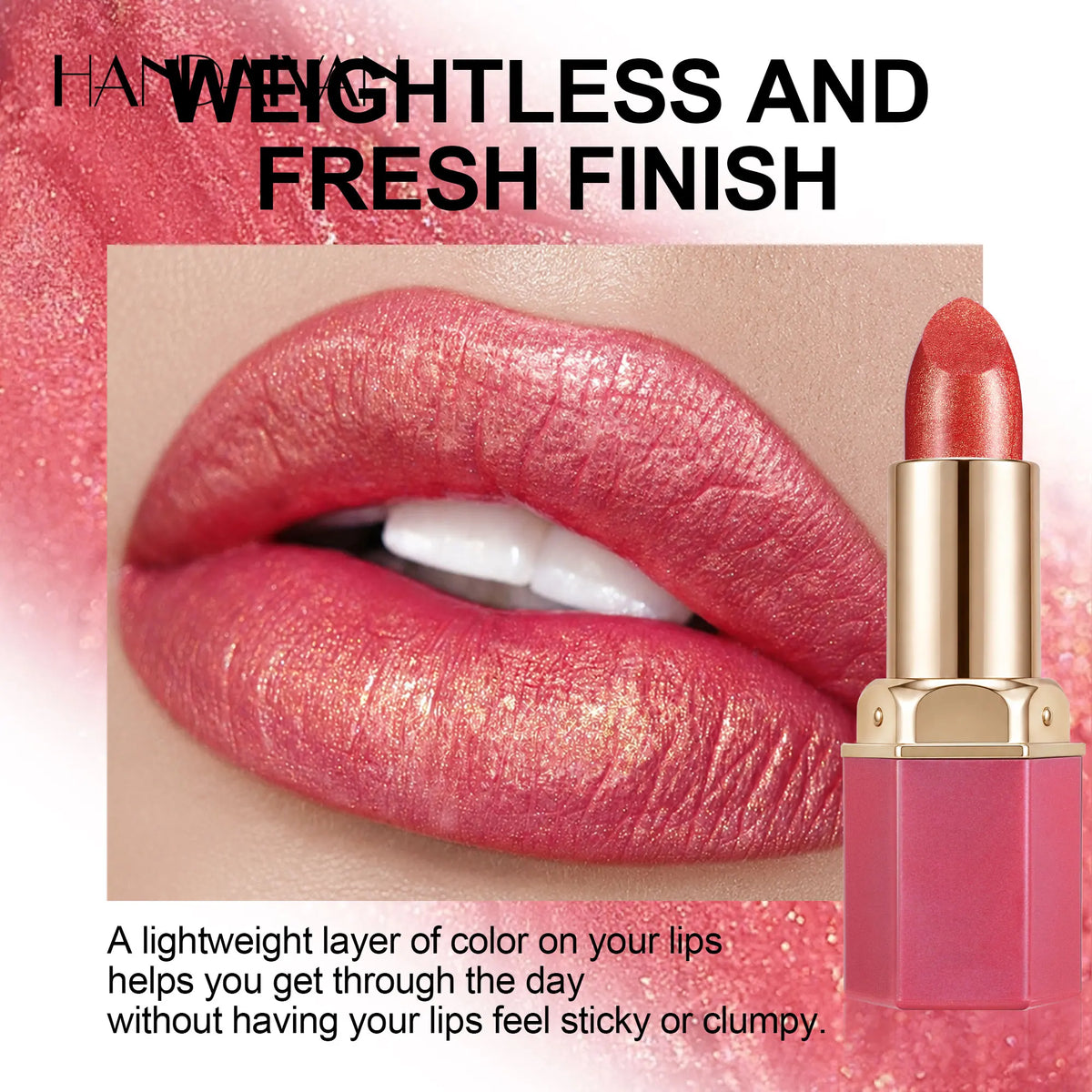 Lipstick – Waterproof – Matte Finish – Metallic Red | KIMLUD