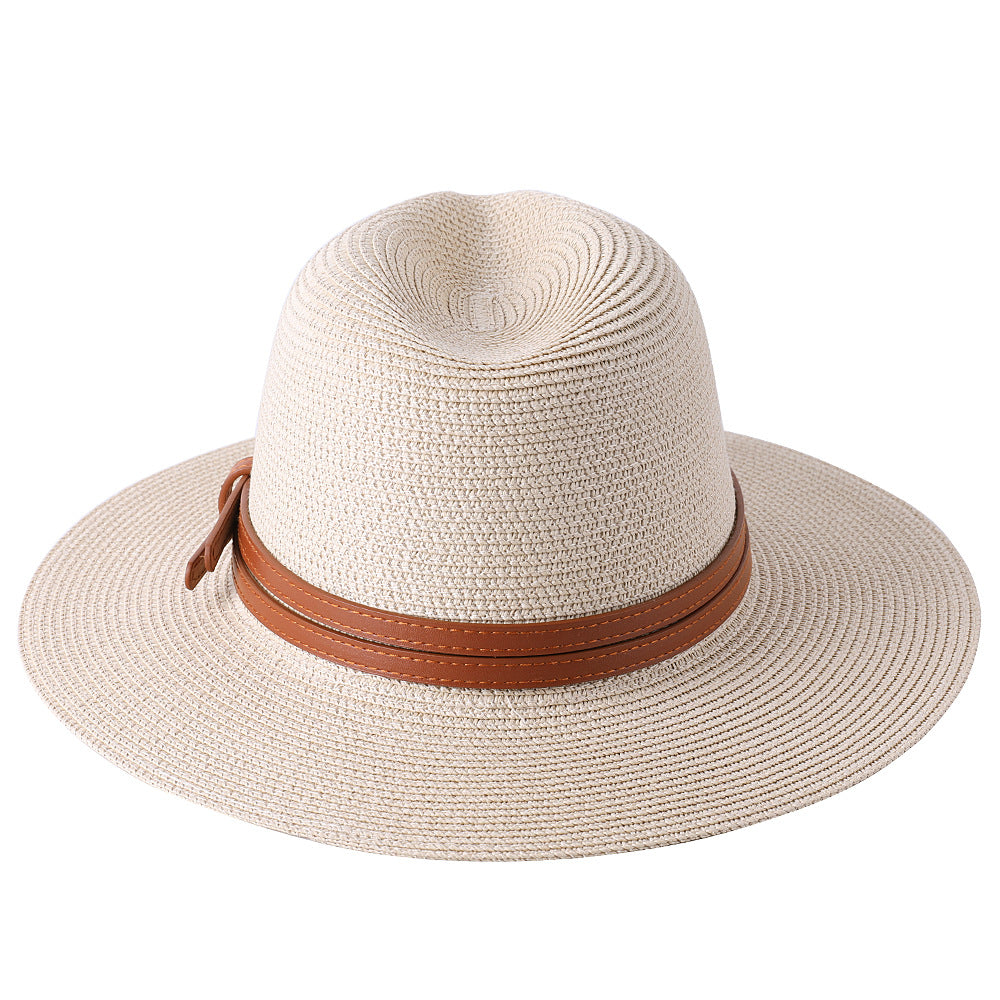Sun Protection Hats & Caps Panama Straw Fedora — Natural | KIMLUD