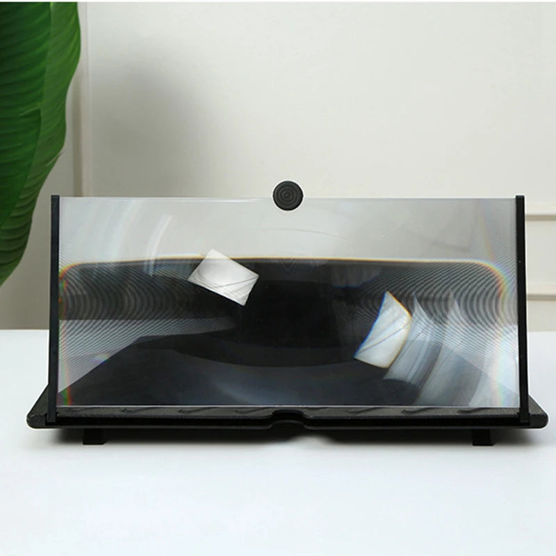 【ABUP】20 Inch Screen Magnifier 3D HD Phone Magnification Projector Screen Magnification Compatible with All Smartphones,Black
