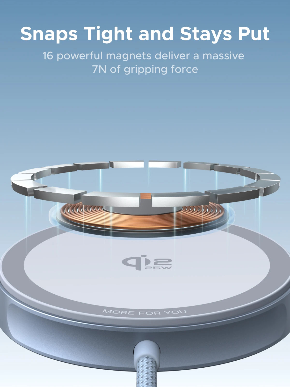 KIMLUD, UGREEN Magflow Qi2 25W Wireless Charger For iPhone 17 16 Pro Max Fast Charging Qi2 Certified Magsafe Phone Charging Pad, KIMLUD Womens Clothes