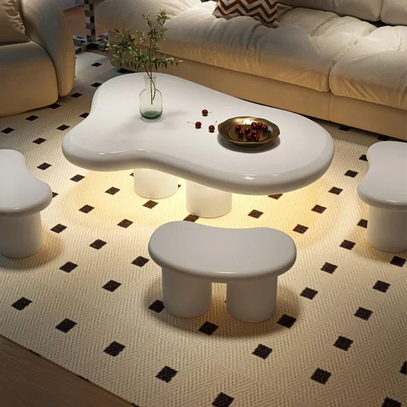 Modern Nordic Coffee Tables Luxury Sofa White Design Coffee Table Minimalist Room Table Basse De Salon Home Furniture Decor