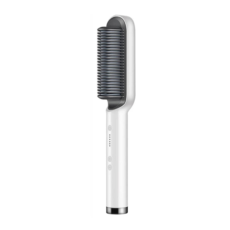 Hair Straightener Brush - Fast Heating - Ceramic | KIMLUD