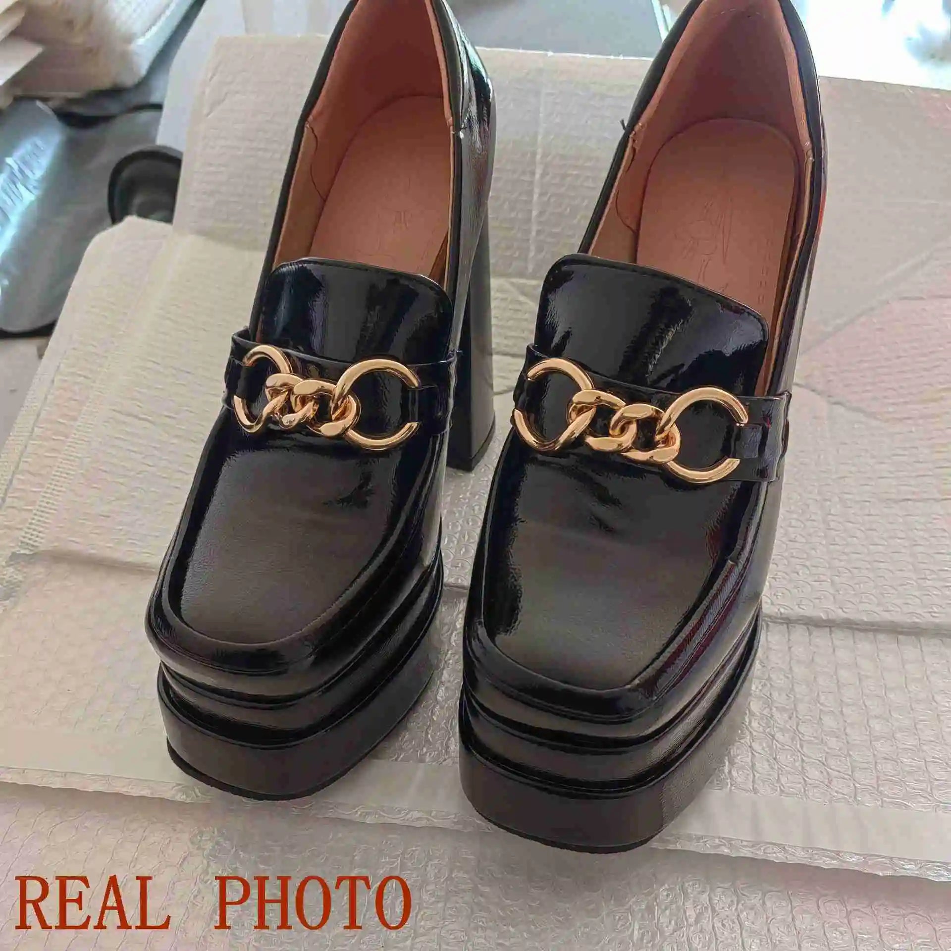 Pumps – Double Platform 14cm Heel Round Toe – PU | KIMLUD