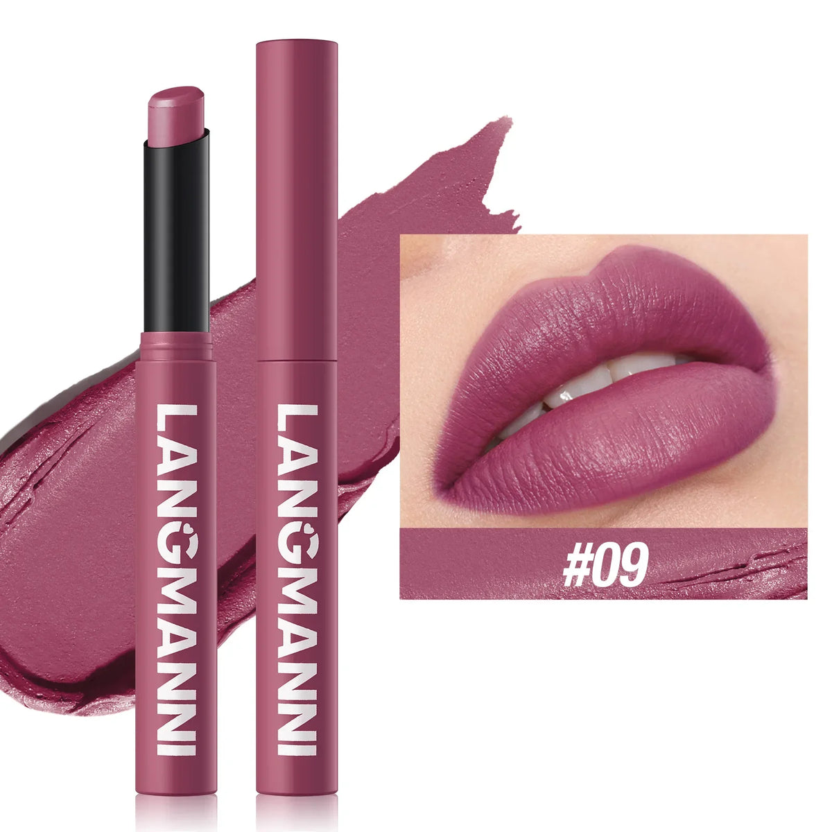 12 Color Matte Lipstick Non-Stick Cup Long-Lasting Velvet Finish Lipstick Pen  Smooth Matte Lip Color Waterproof Non-Fading