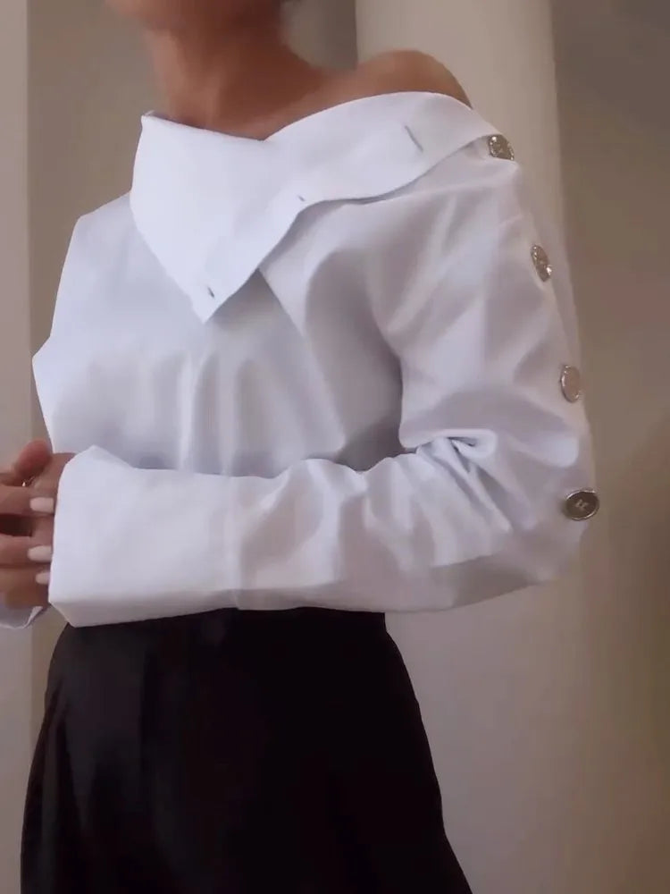 KIMLUD, New Fashion Shirt For Women Women 2025 Casual Long-sleeve Button Women's Blouse Spring Chic White Tops Office Shirts Female, KIMLUD Womens Clothes
