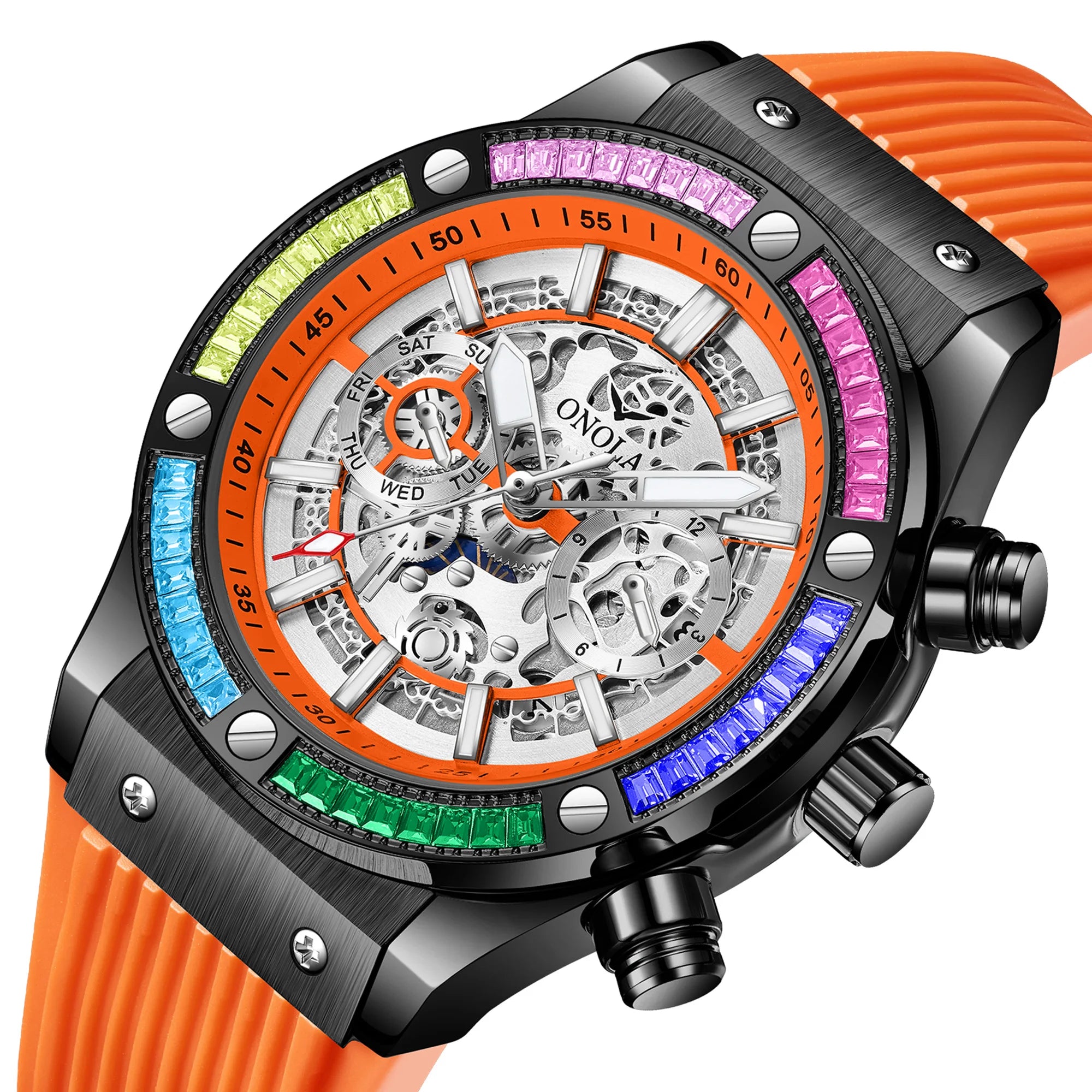 2025 Classic Luxury Watch for Menes  Multifunction Sports Waterproof Luminous Casual Clock ONOLA Men Mechanic Watches