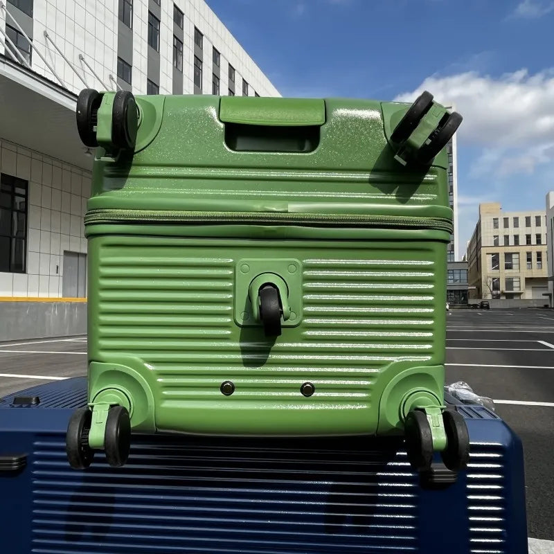 36/38/40/50 inch Large Size Luggage Explosion-proof Five Wheels Brake Travel Suitcase Thickened PC Material Zips Trolley Case