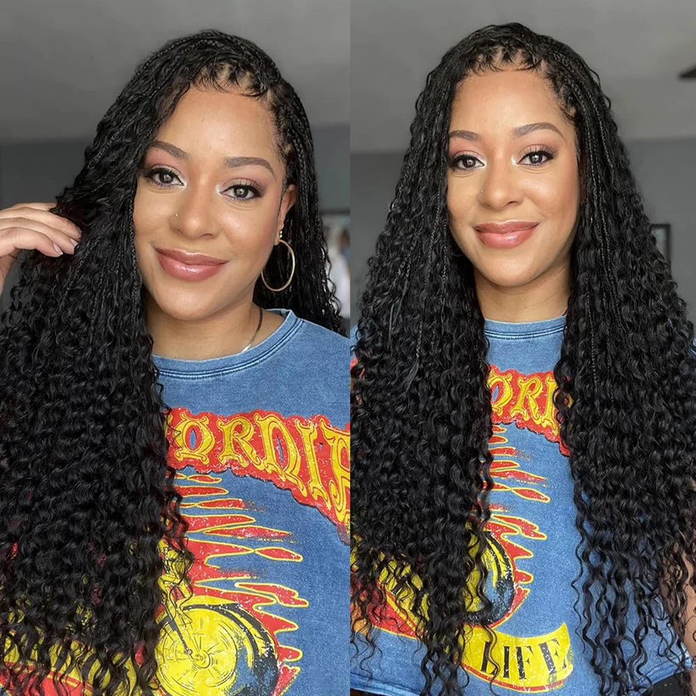 Lace Wig – 13x6 Curly Braided – 100% Human Hair | KIMLUD