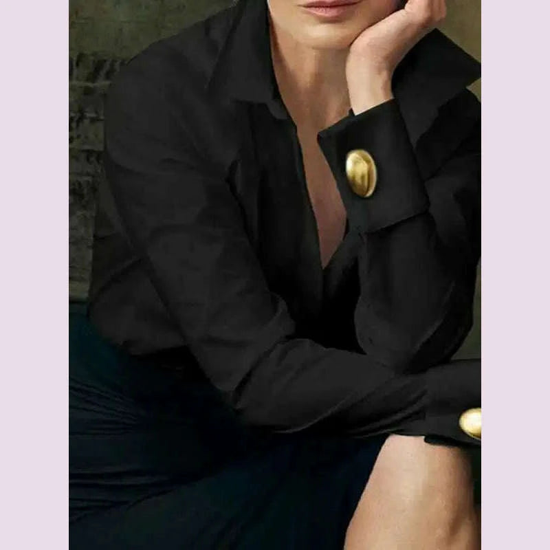 2025-womens-shirts-office-lady-long-sleeves-solid-color-gold-button-spring-summer-classic-shirt-blouse-woman-clothingkimlud-womens-fashion-34599809