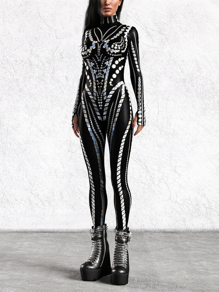 Cosplay Leotard – Cyberpunk Theme – Elastane | KIMLUD