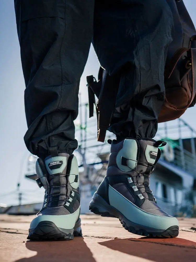 2024 Winter New Thick-soled Non-slip Comfortable Lightweight Velvet Outdoor Cotton Boots Men