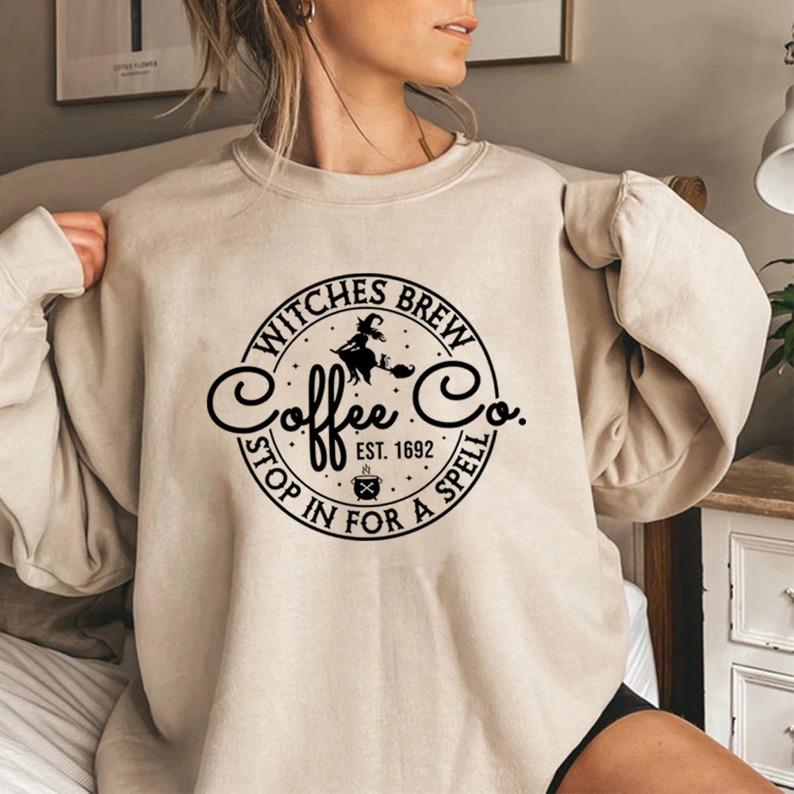 Cozy Knit Graphic Hoodie Sweatshirt — Black | KIMLUD