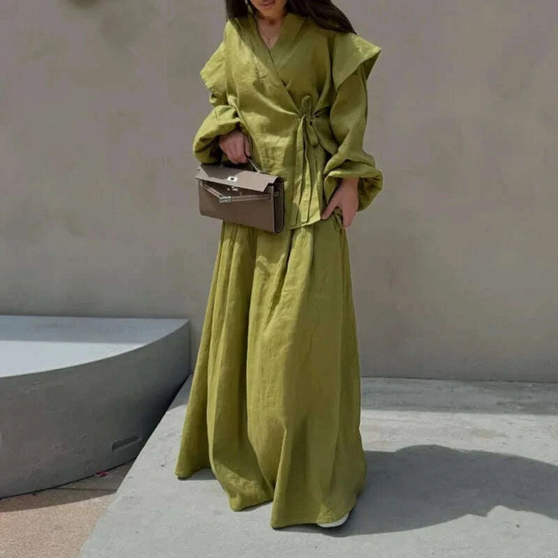 fashion-draped-hight-waist-suits-elegant-v-neck-lace-up-tops-with-long-skirt-set-women-casual-long-sleeve-solid-2-piece-outfitskimlud-womens-fashion-34627975