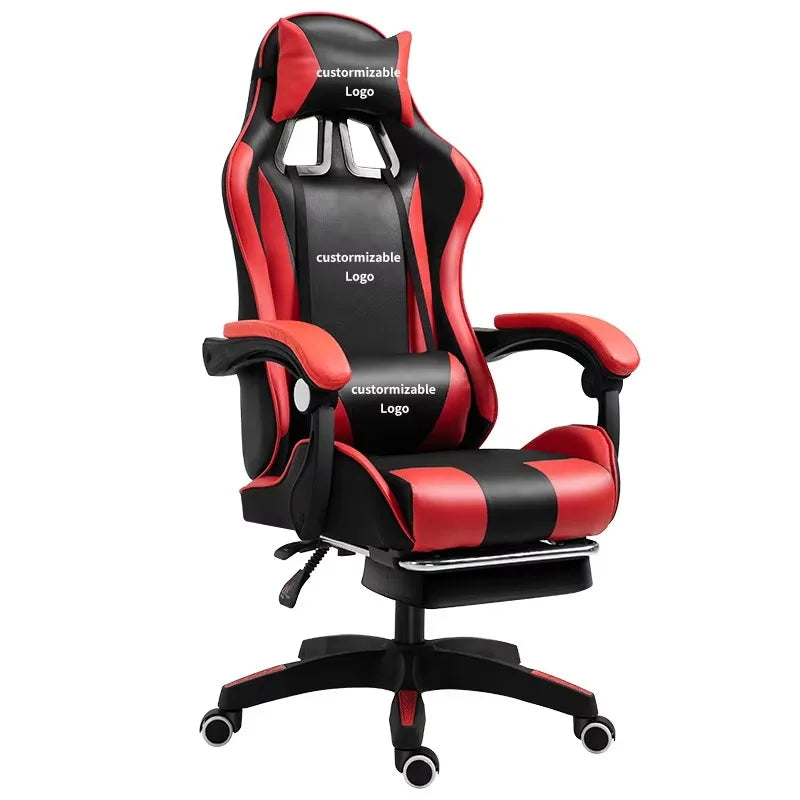 Computer Racing Swivel Leather Office Chair Gaming Modern Leather Reclining Chair Ergonomic PC Computer Gaming Chair
