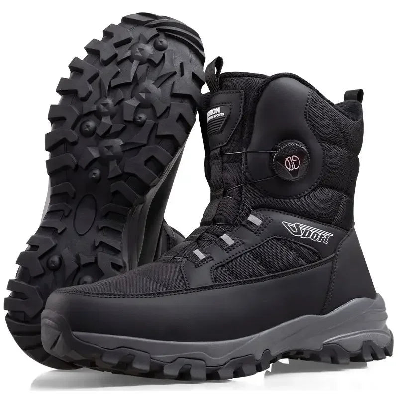 2024 Winter New Thick-soled Non-slip Comfortable Lightweight Velvet Outdoor Cotton Boots Men