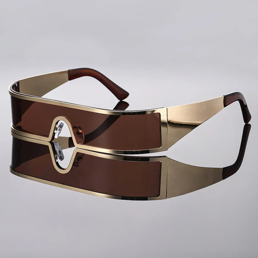 Cyberpunk Sunglasses Narrow Frames — Black | KIMLUD