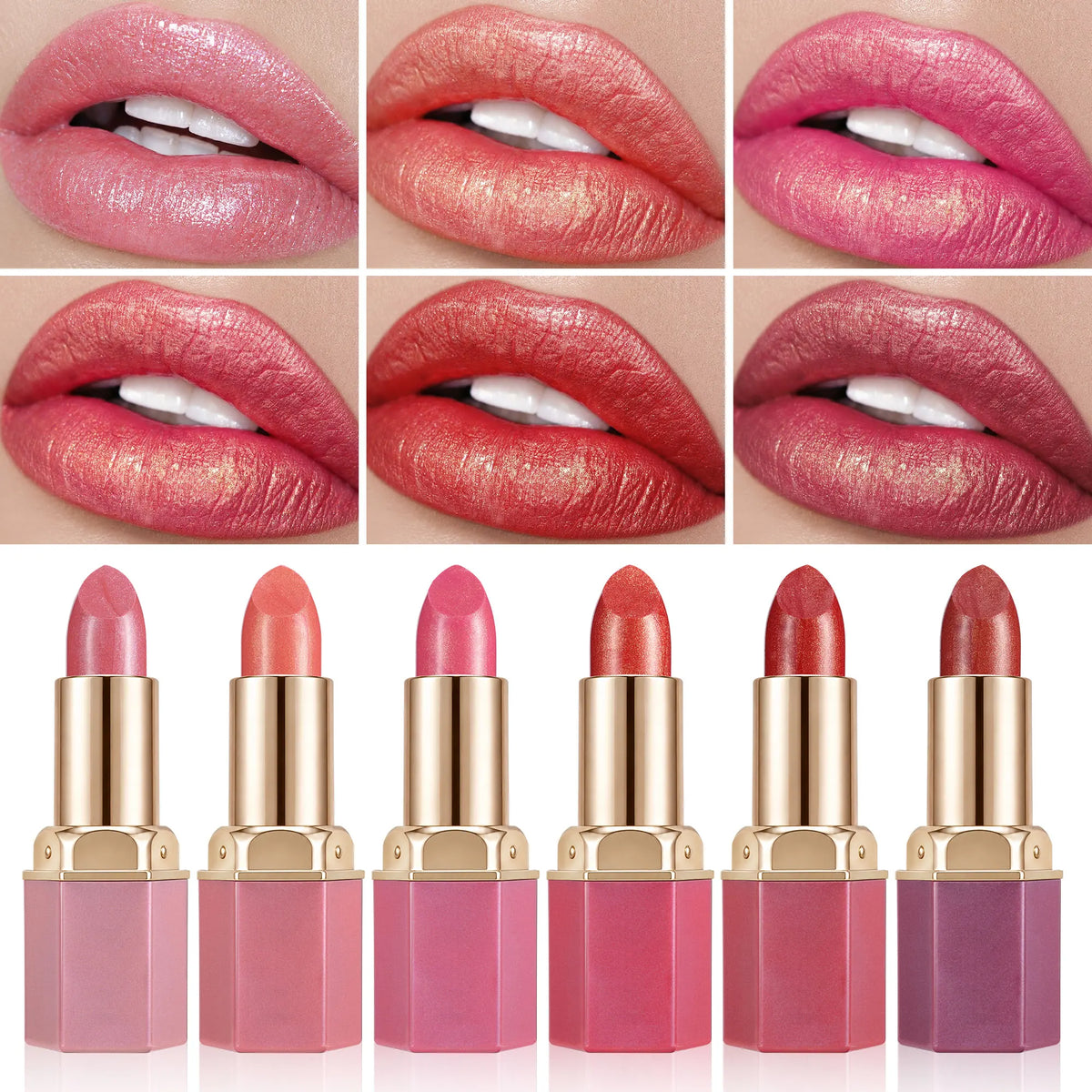 Lipstick – Waterproof – Matte Finish – Metallic Red | KIMLUD