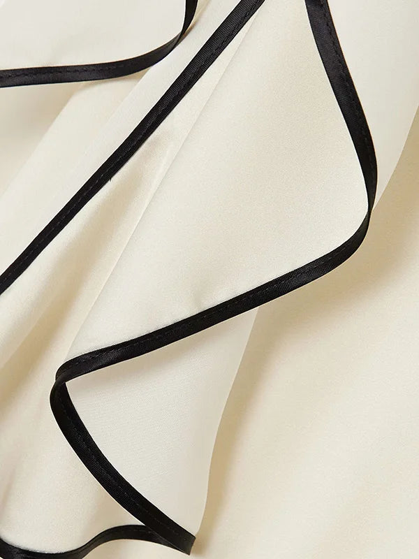 2026 New Women's Printed Maxi Dress Round Neck Ruffle Sleeves High Waist Pleated Party Dress Female Stylish A-line Dresses