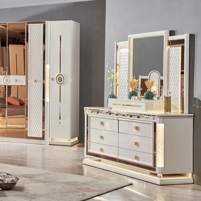 A European Style King Size Beds Carved Royal French Italian Elegant Luxury Bedroom Furniture Mdf Wood Bedroom Sets
