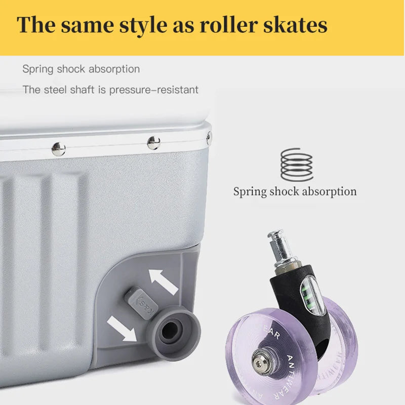 Women's Wide-Tube Telescopic Handle Luggage 2025 New Style 20-inch Carry-On Suitcase