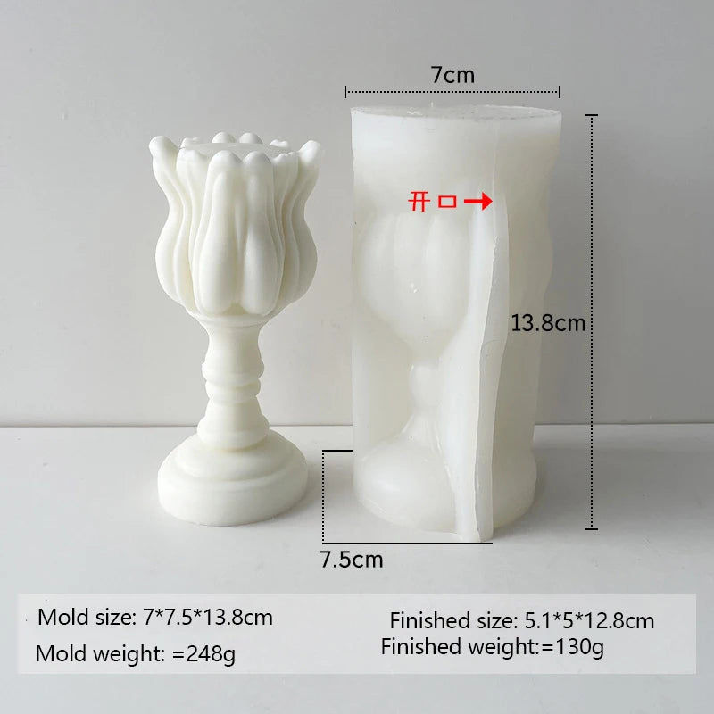KIMLUD, Budding Open Flowers Silicone Candle Mold Mini Flower Soap Gypsum Crafts Resin Mould DIY Chocolate Ice Cake Baking Molds, KIMLUD Womens Clothes
