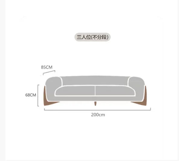 Nordic Fabric Sofa Wabi-Sabi — Ivory White | KIMLUD