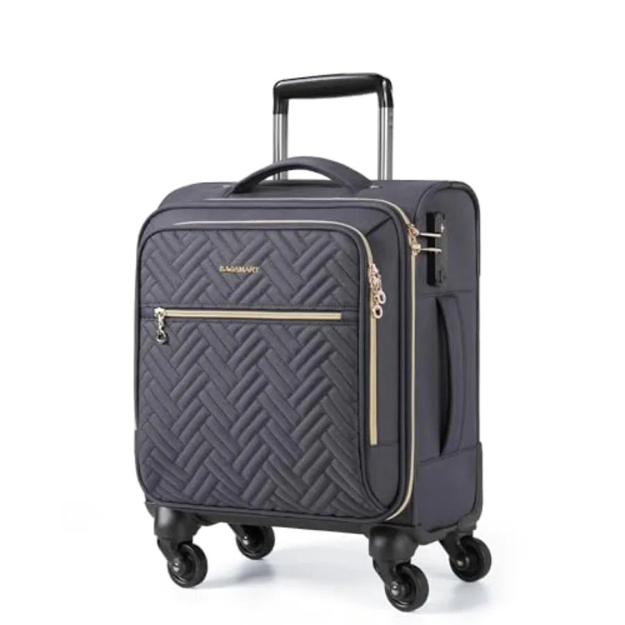 Suitcases Underseat Carry On Softside - Denim | KIMLUD