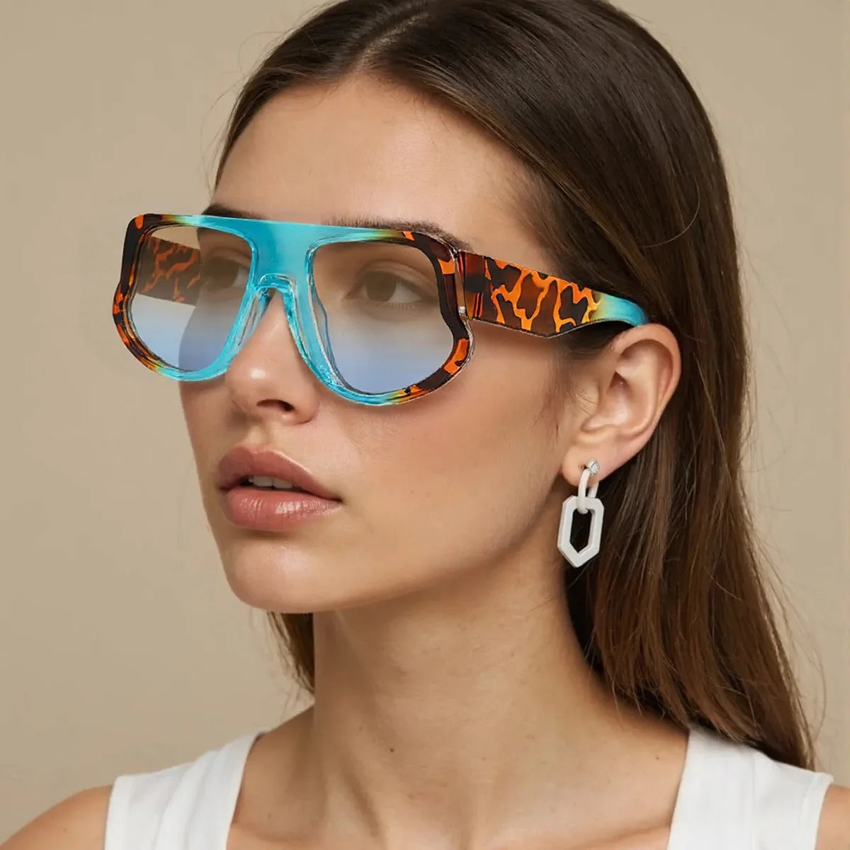 Rectangular Sunglasses Small Frame Polycarbonate — Black | KIMLUD