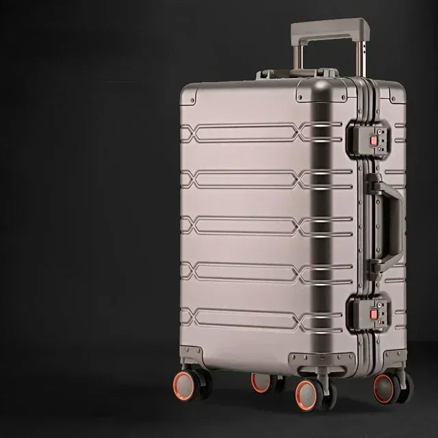 Travel Bags Rolling Luggage Luggage 20‘’Carry-On Cabin Suitcase  Aluminum-magnesium Alloy Travel Suitcase