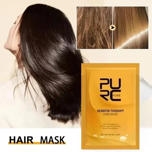 Keratin Hair Mask 8 Seconds Smoothing Treatment For Damaged Hair — White | KIMLUD